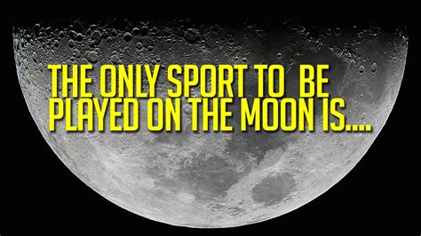 only sport to be played on the moon